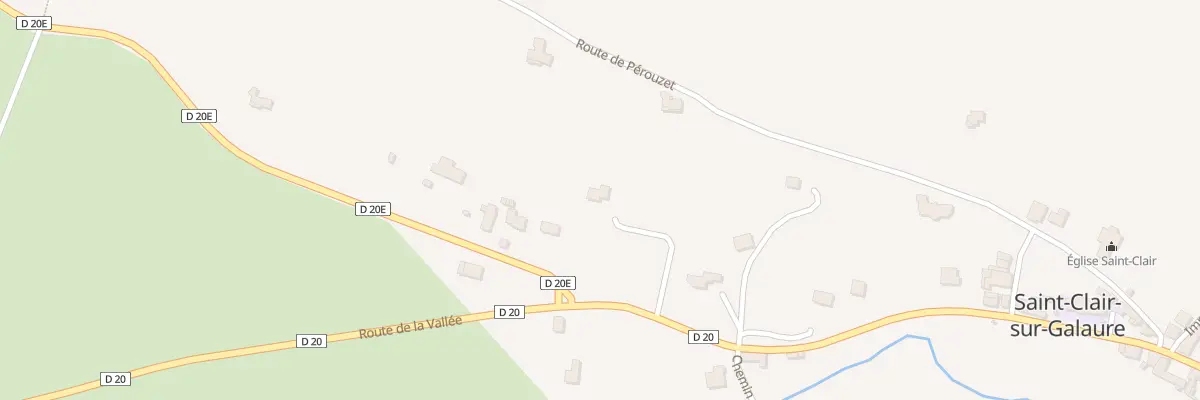 Plan du 486 Rte de la Vallée à Saint-Clair-sur-Galaure