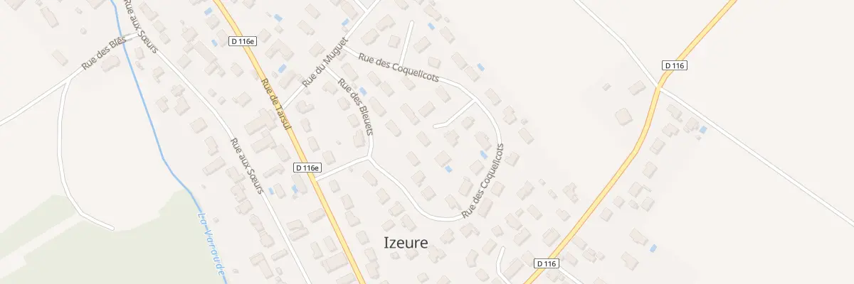 Plan du 21 Rue des Coquelicots à Izeure