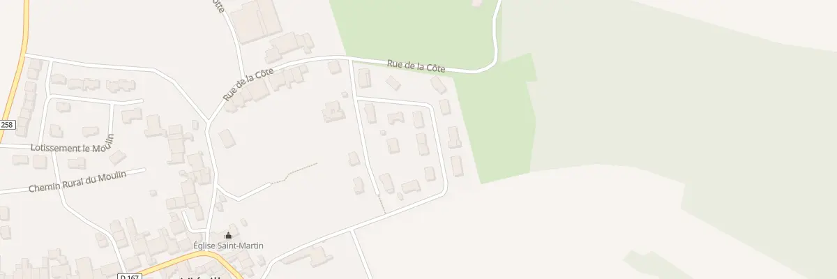 Plan du 8 Rue du Clos Saint Martin à Viéville