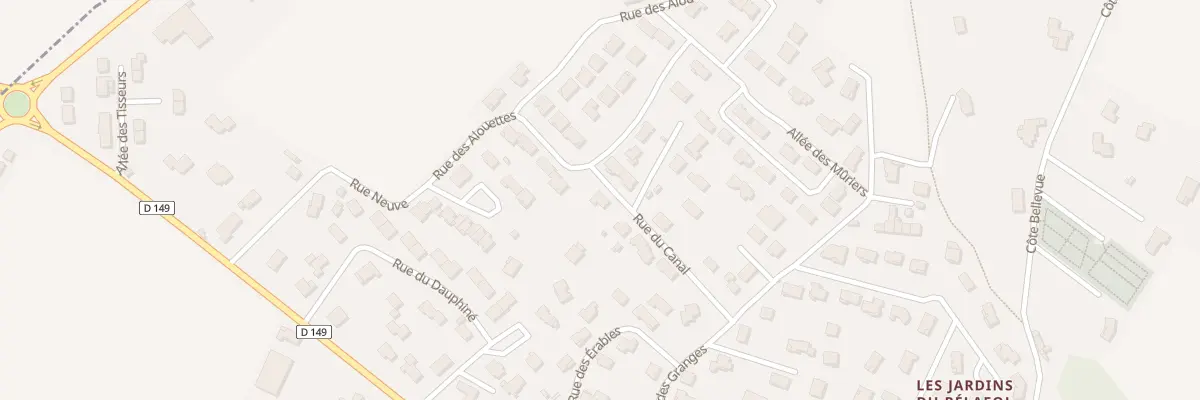 Plan du 125 Rue du Canal à Barbières