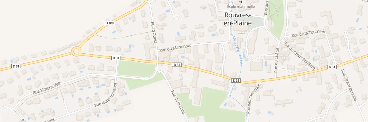 Plan du 6B Rue du Closeau à Rouvres-en-Plaine