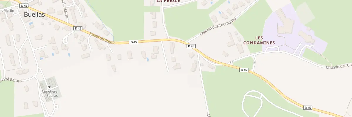Plan du 400A Rte de Buesle à Buellas