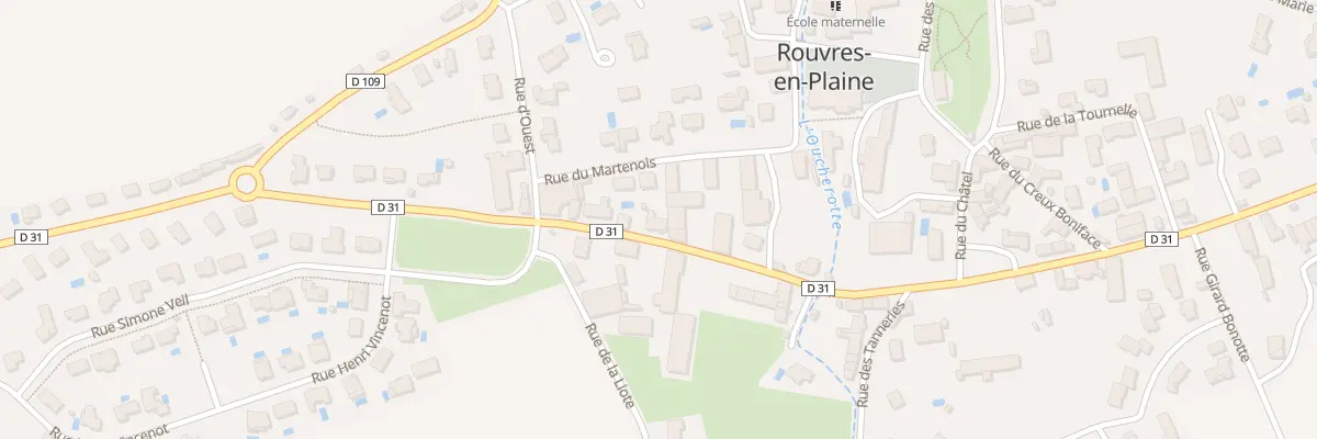 Plan du 6 Rue du Closeau à Rouvres-en-Plaine