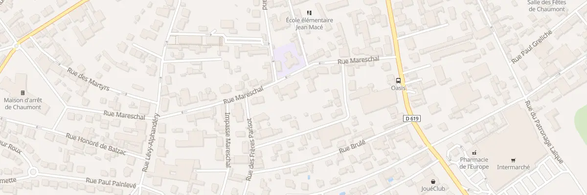 Plan du 11 Rue Mareschal à Chaumont