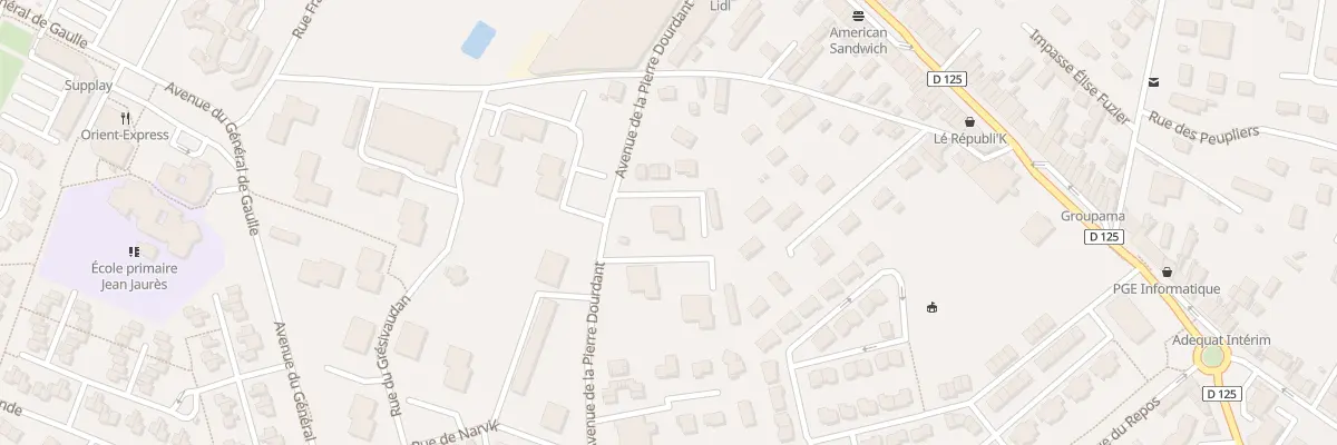 Plan du 9002 Av de la Pierre Dourdant à La Verpillière