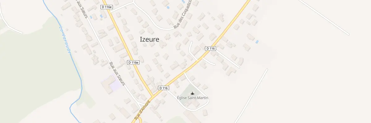 Plan du 15 Rue d’Amont à Izeure