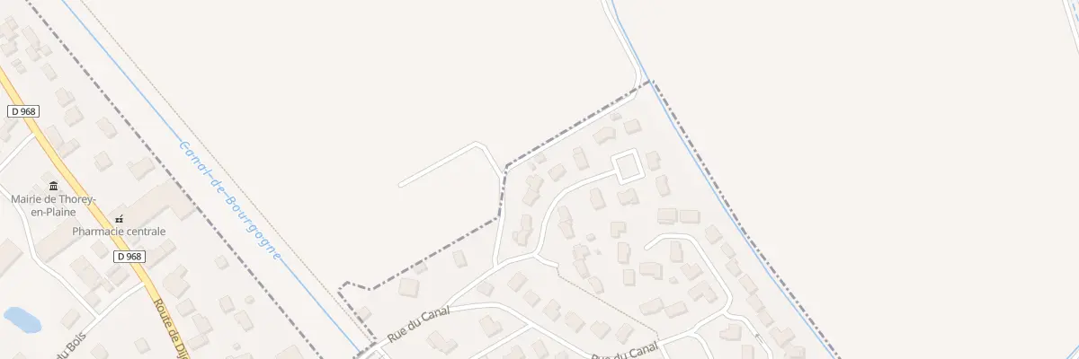 Plan du 9 Rue du Paquier à Thorey-en-Plaine
