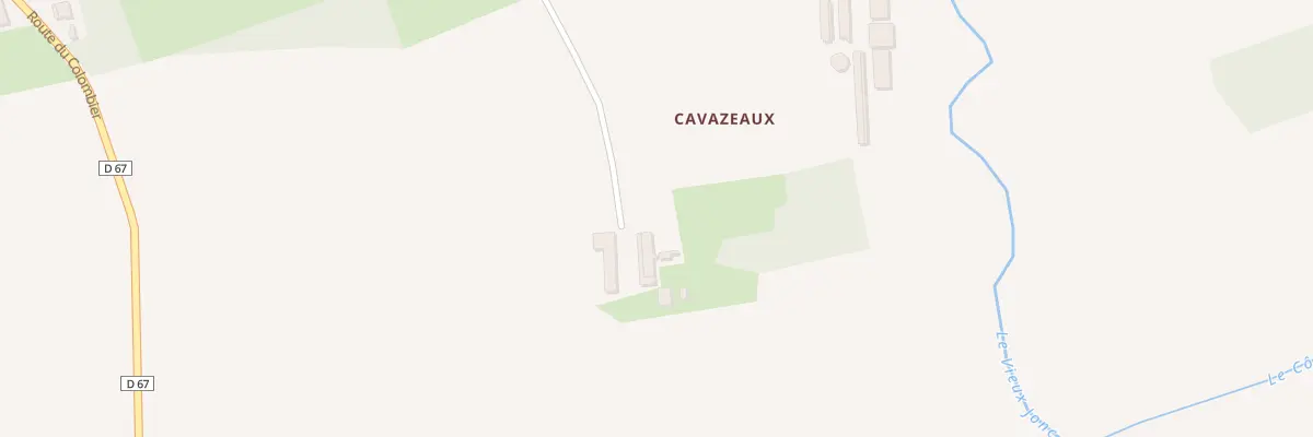 Plan du 232B Rte de Trevoux à Montracol