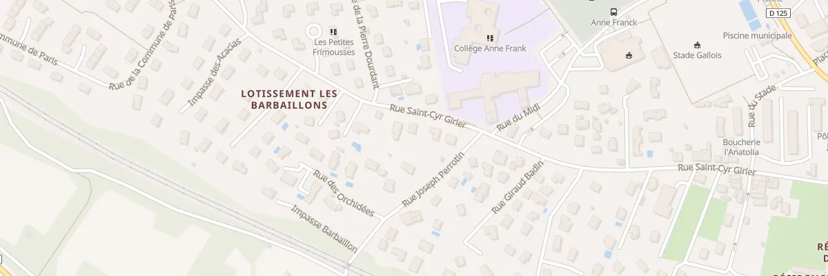 Plan du 587 Rue Saint-cyr-girier à La Verpillière