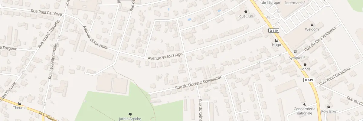 Plan du 21 Av Victor Hugo à Chaumont
