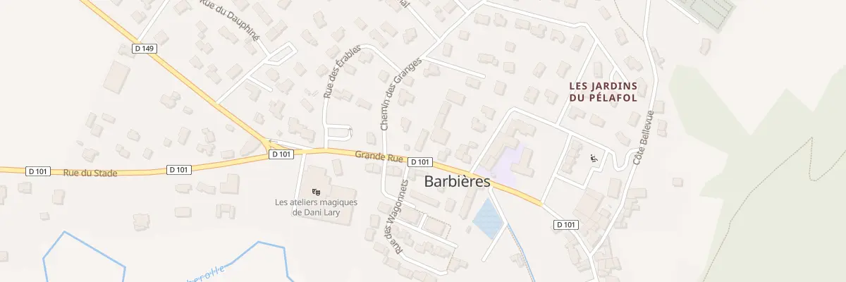 Plan du 145 Grande Rue à Barbières