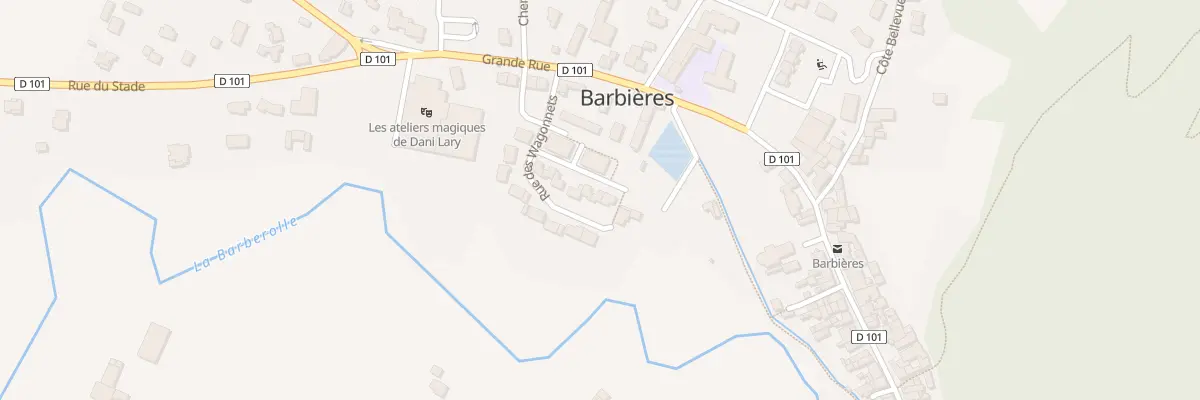 Plan du 70 All de la Mare à Barbières