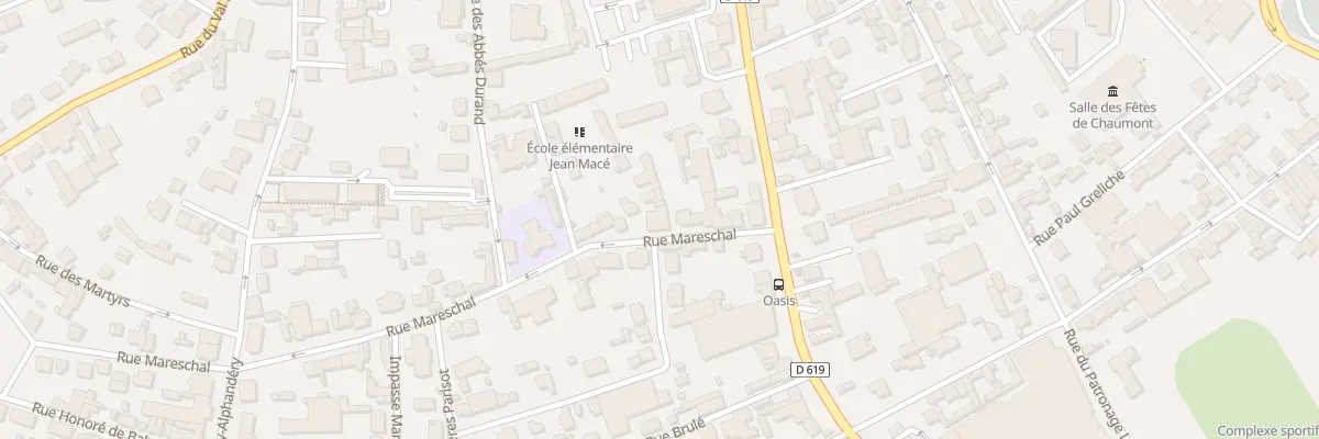 Plan du 8 Rue Mareschal à Chaumont
