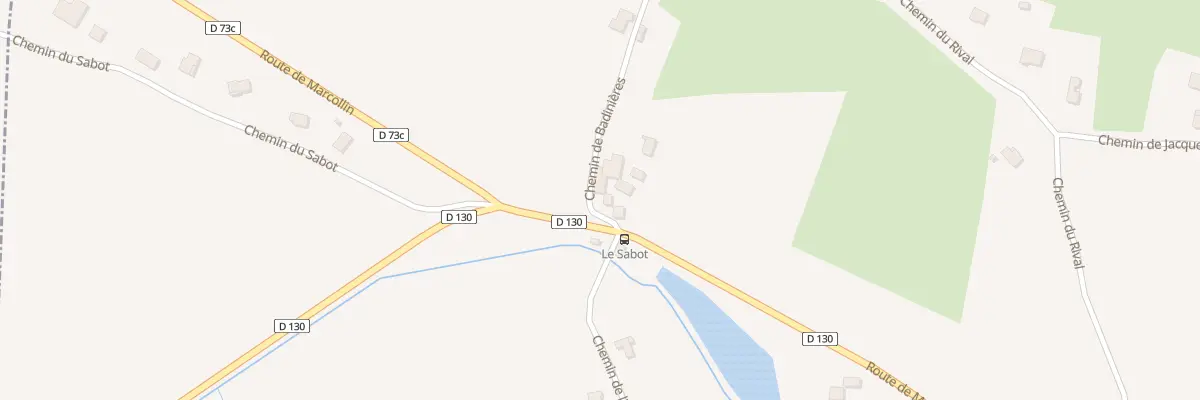 Plan du 38 Che de Badinieres à Thodure