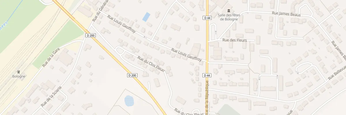 Plan du 24 Rue Louis Geoffroy à Bologne