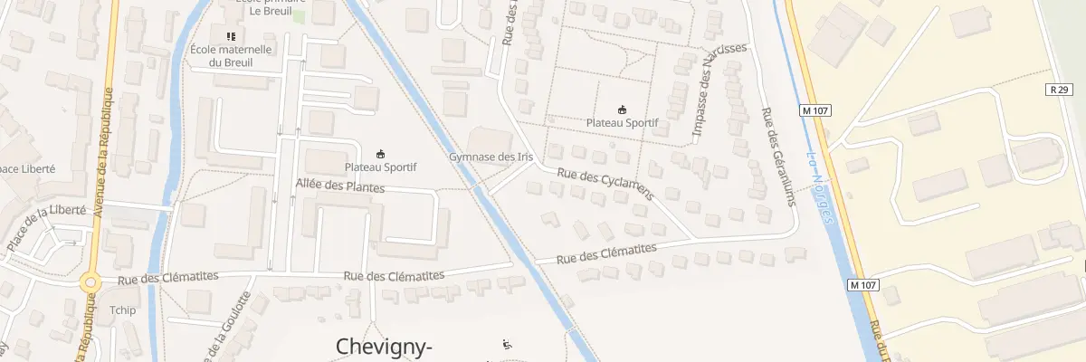 Plan du 21 Rue des Cyclamens à Chevigny-Saint-Sauveur