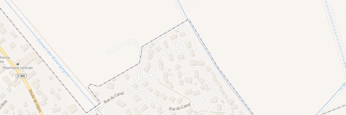 Plan du 14 Rue du Paquier à Thorey-en-Plaine