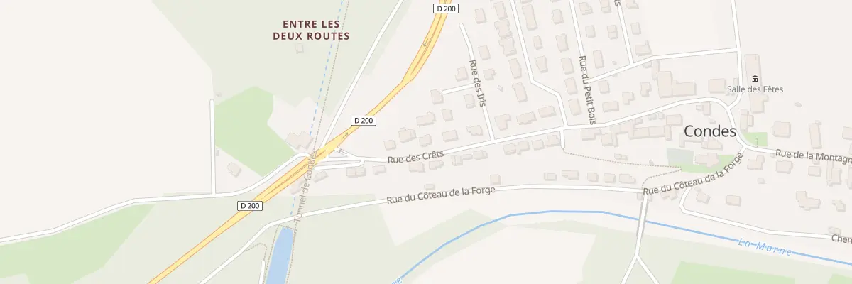 Plan du 20 Rue des Crêts à Condes