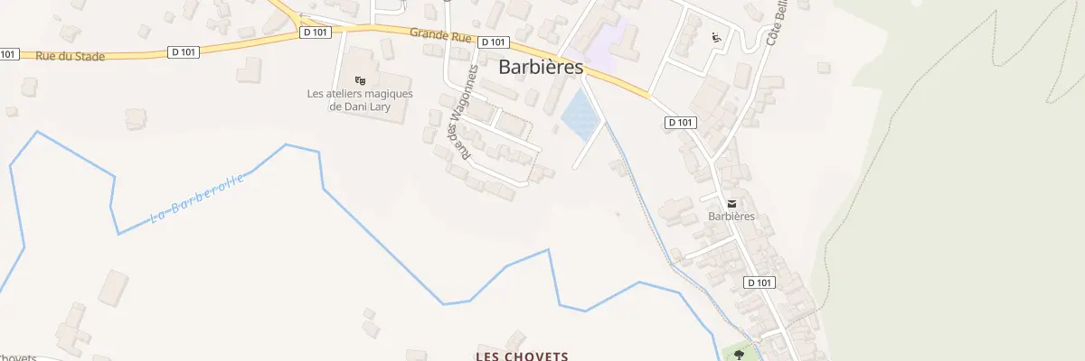 Plan du 100 Imp du Parc à Barbières
