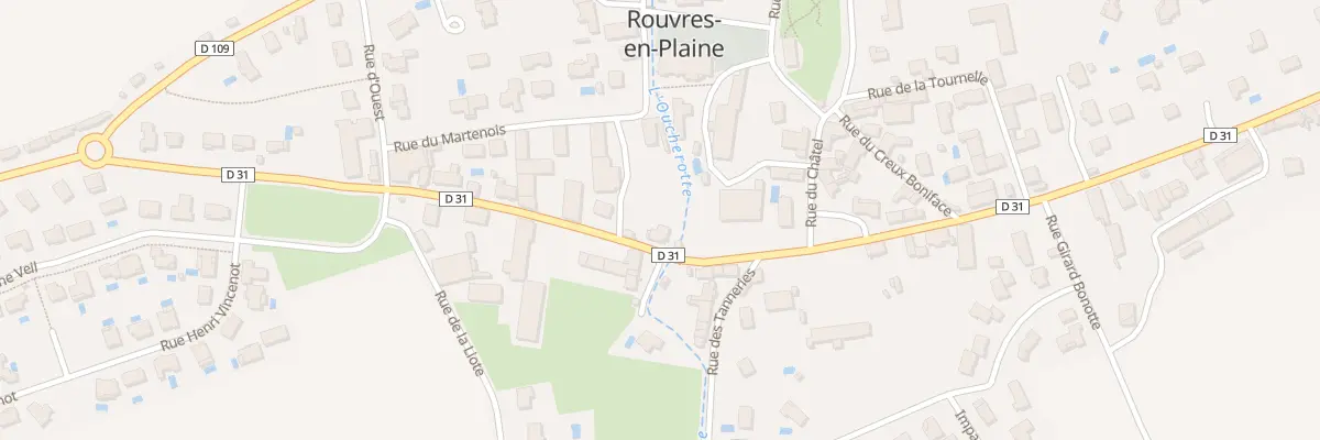 Plan du 2 Rue du Closeau à Rouvres-en-Plaine