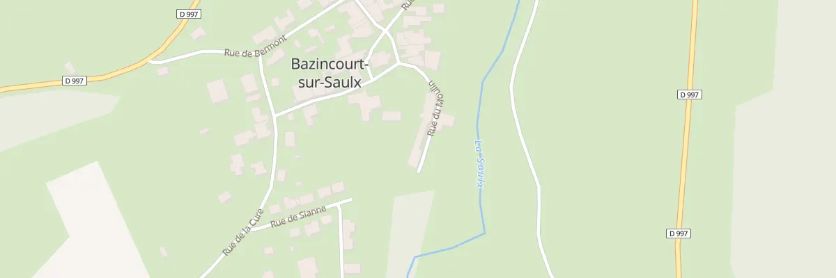 Plan du 2 Rue du Moulin à Bazincourt-sur-Saulx