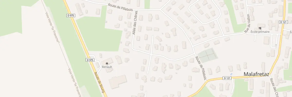 Plan du 5354 Pillebois à Malafretaz