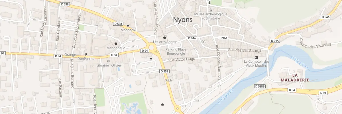 Plan du 12 Pl du Doc Bourdongle à Nyons
