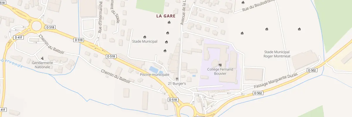 Plan du 14 Av de la Libération à Saint-Jean-de-Bournay