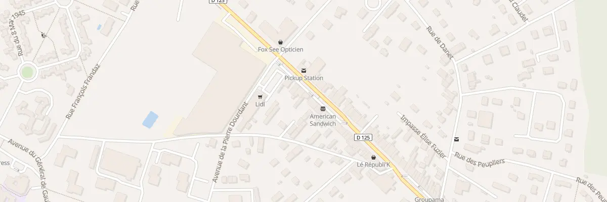 Plan du 897 Rue de la République à La Verpillière