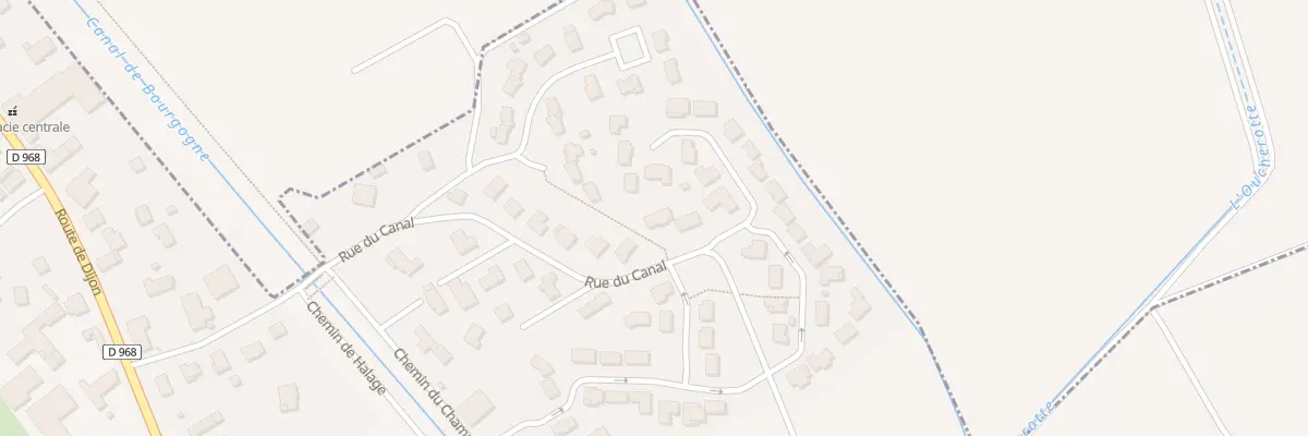 Plan du 19 Rue du Canal à Thorey-en-Plaine