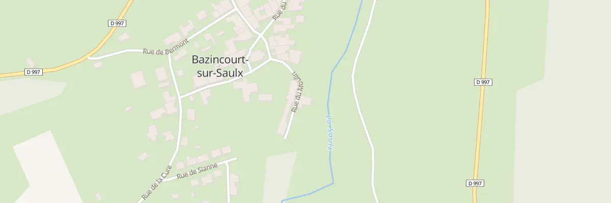Plan du 5 Rue du Moulin à Bazincourt-sur-Saulx