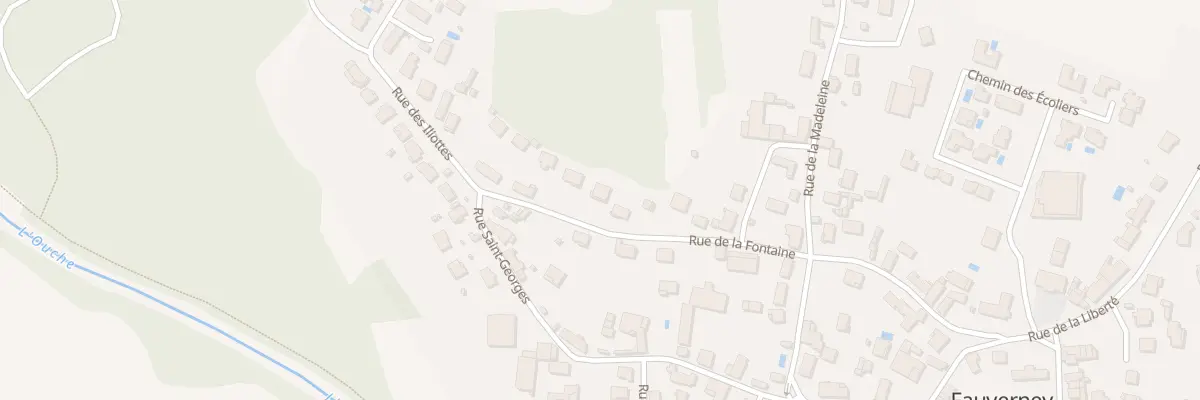 Plan du 9010 Rue de la Fontaine à Fauverney