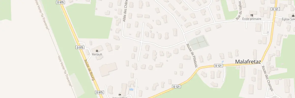 Plan du 5387 Pillebois à Malafretaz