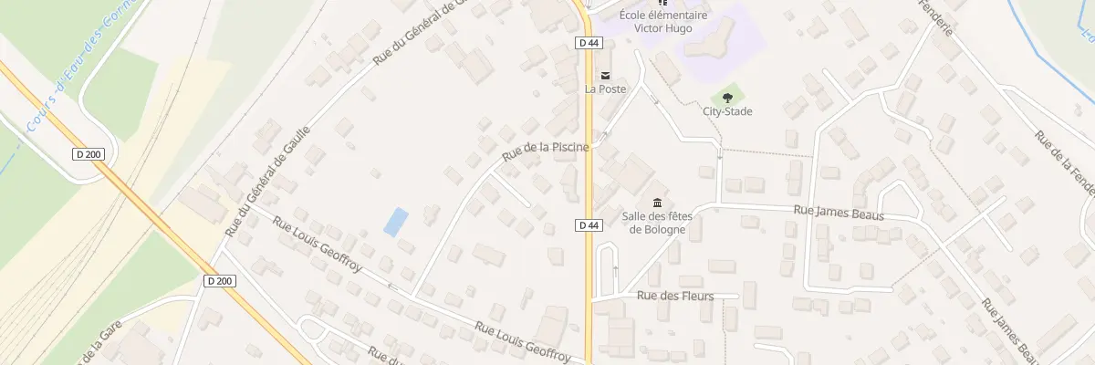 Plan du 7 Rue de la Piscine à Bologne