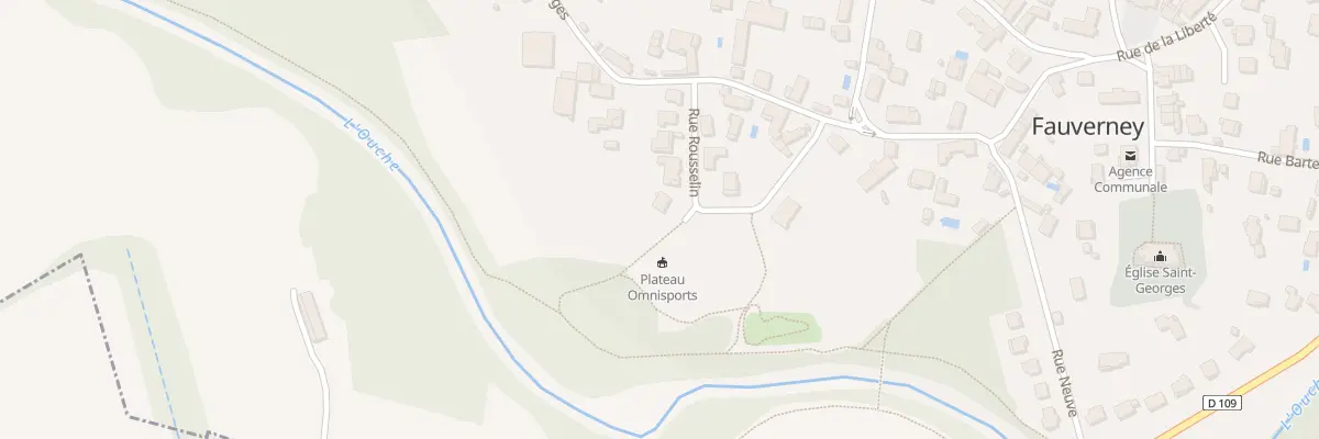 Plan du 8 Rue Rousselin à Fauverney