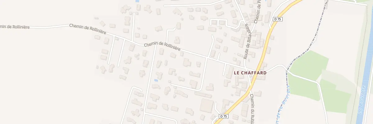 Plan du 193 Che de Rollinière à Satolas-et-Bonce