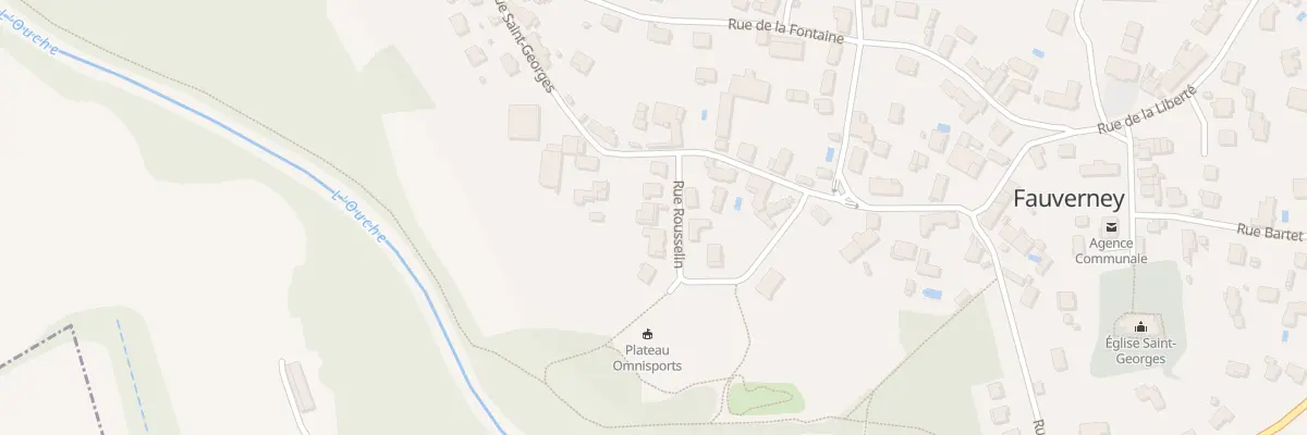 Plan du 6 Rue Rousselin à Fauverney