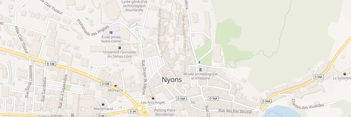 Plan du 4 Pas du Biffardel à Nyons