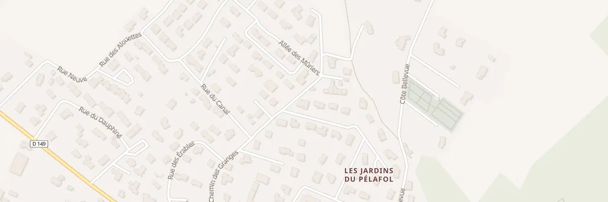 Plan du 25 All Chante-cailles à Barbières