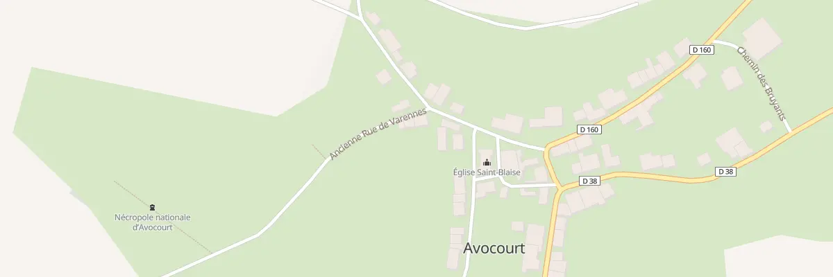 Plan du 3  à Avocourt
