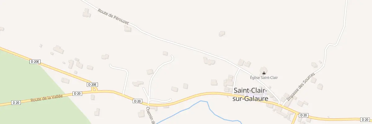 Plan du 257 Rte de Perouzet à Saint-Clair-sur-Galaure