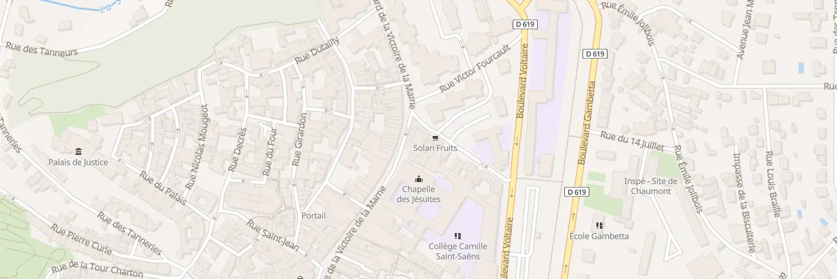 Plan du 2 Rue du Docteur Michel à Chaumont