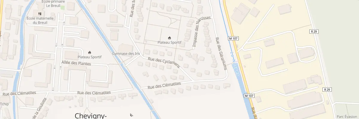 Plan du 12 Rue des Cyclamens à Chevigny-Saint-Sauveur