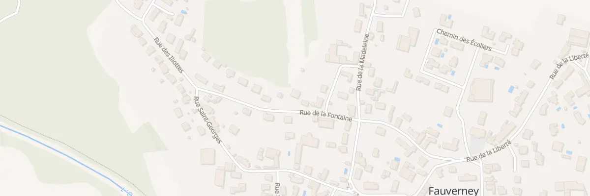 Plan du 9004 Rue de la Fontaine à Fauverney