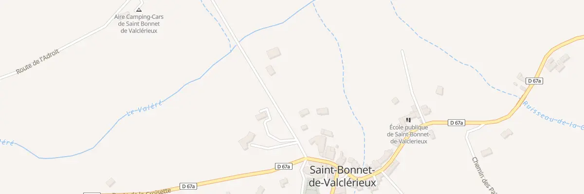 Plan du 50 Rte du Château à Valherbasse