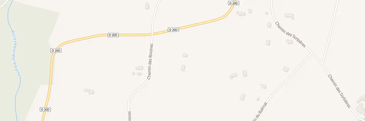 Plan des Rivoires à Saint-Clair-sur-Galaure