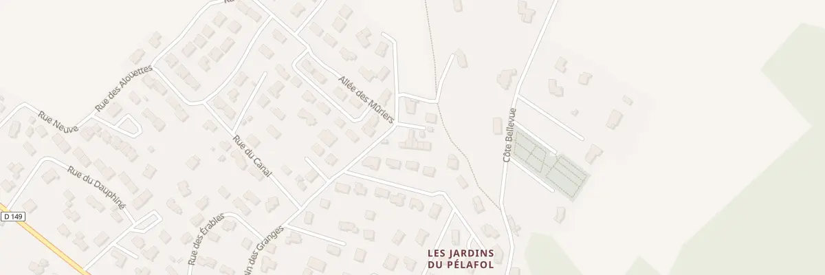 Plan du 320 Che de Granges à Barbières