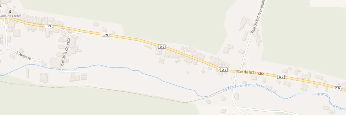 Plan du 10 Rue de la Cherriere à Chevillon