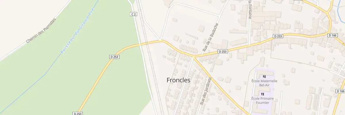 Plan du 8 Rue du Gen Leclerc à Froncles