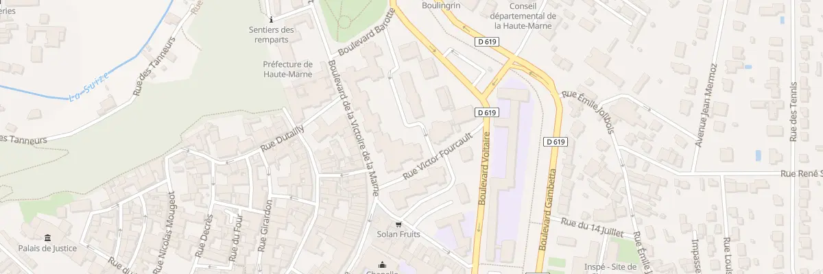 Plan du 64 Rue Victoire de la Marne à Chaumont